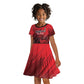 Personalised Mauritius Football Kid Short Sleeve Dress Go Les Dodos Go