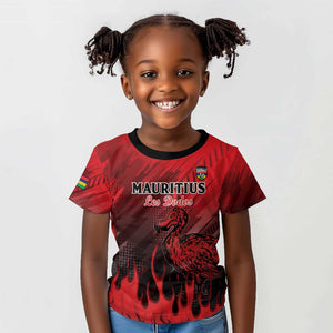 Personalised Mauritius Football Kid T shirt Go Les Dodos Go