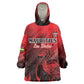 Personalised Mauritius Football Kid Wearable Blanket Hoodie Go Les Dodos Go