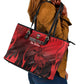 Personalised Mauritius Football Leather Tote Bag Go Les Dodos Go