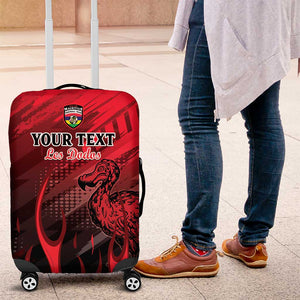 Personalised Mauritius Football Luggage Cover Go Les Dodos Go