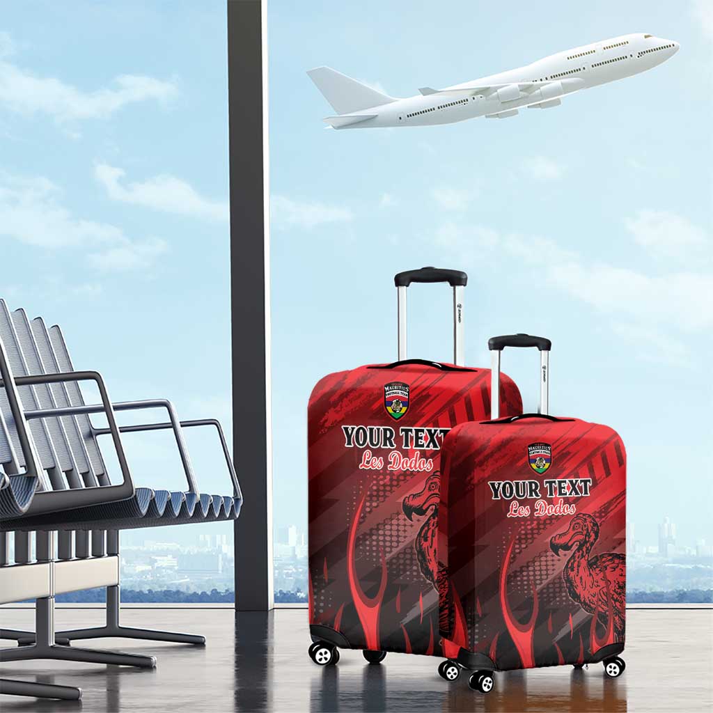 Personalised Mauritius Football Luggage Cover Go Les Dodos Go