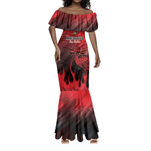 Personalised Mauritius Football Mermaid Dress Go Les Dodos Go