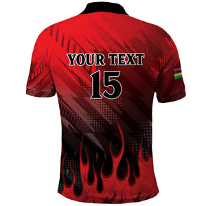 Personalised Mauritius Football Polo Shirt Go Les Dodos Go