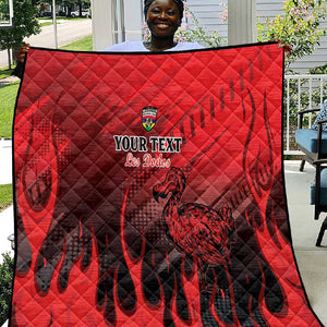 Personalised Mauritius Football Quilt Go Les Dodos Go