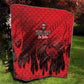 Personalised Mauritius Football Quilt Go Les Dodos Go