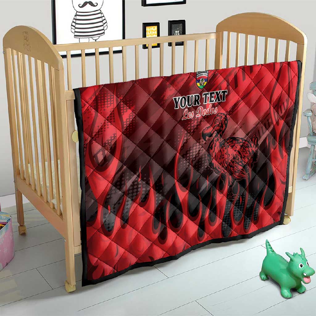 Personalised Mauritius Football Quilt Go Les Dodos Go