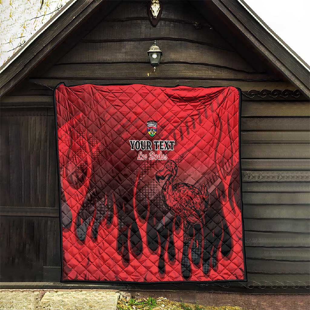 Personalised Mauritius Football Quilt Go Les Dodos Go
