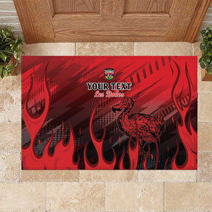 Personalised Mauritius Football Rubber Doormat Go Les Dodos Go