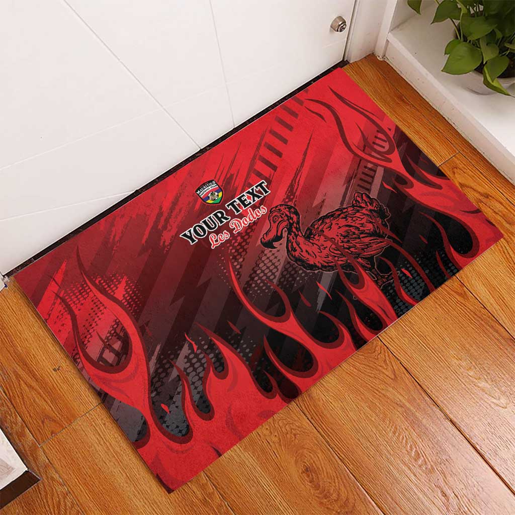 Personalised Mauritius Football Rubber Doormat Go Les Dodos Go