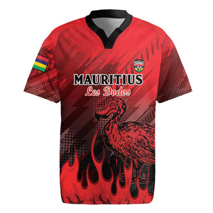 Personalised Mauritius Football Rugby Jersey Go Les Dodos Go