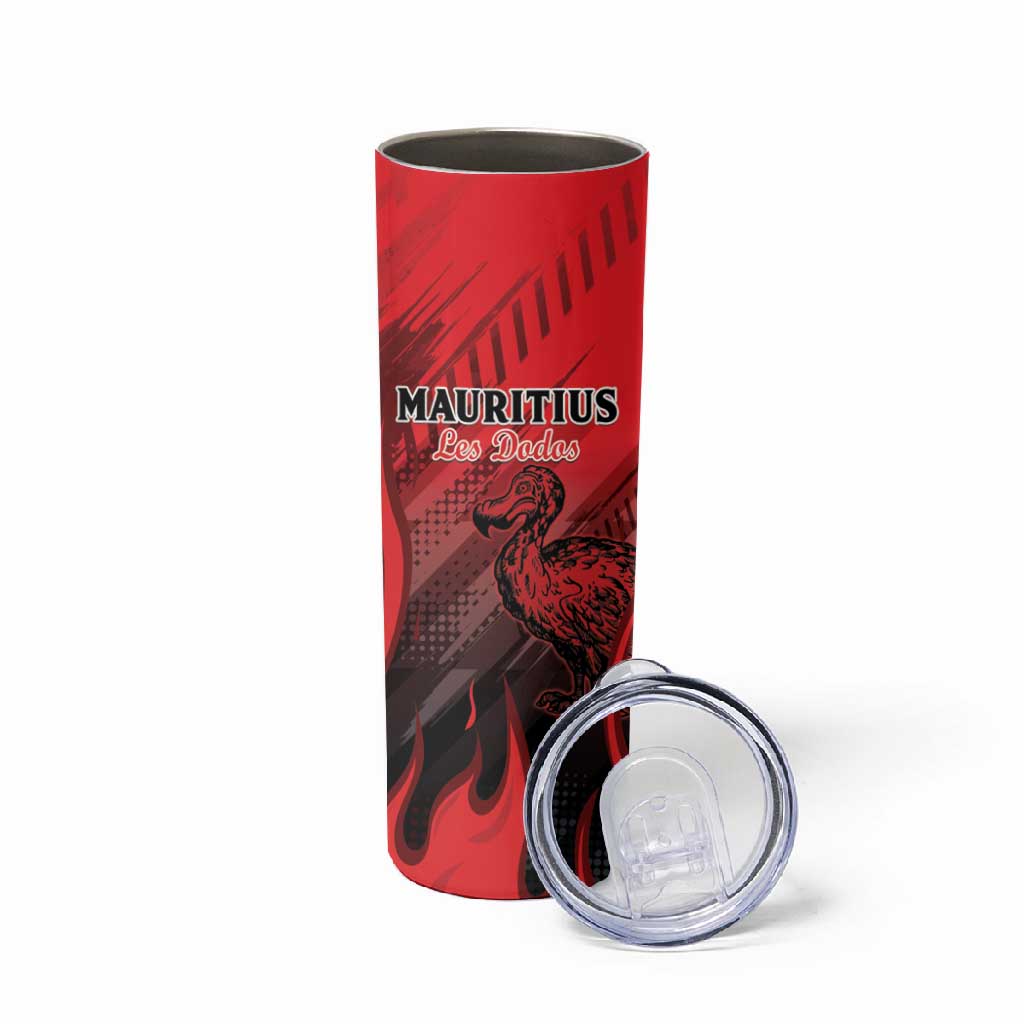 Personalised Mauritius Football Skinny Tumbler Go Les Dodos Go