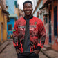 Personalised Mauritius Football Sleeve Zip Bomber Jacket Go Les Dodos Go