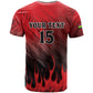 Personalised Mauritius Football T shirt Go Les Dodos Go