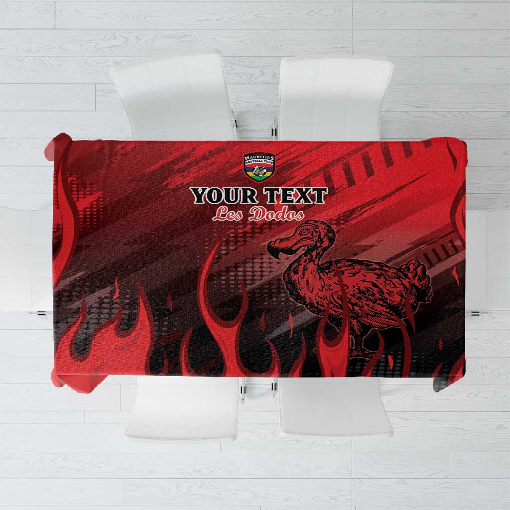 Personalised Mauritius Football Tablecloth Go Les Dodos Go