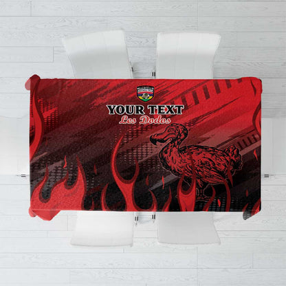 Personalised Mauritius Football Tablecloth Go Les Dodos Go