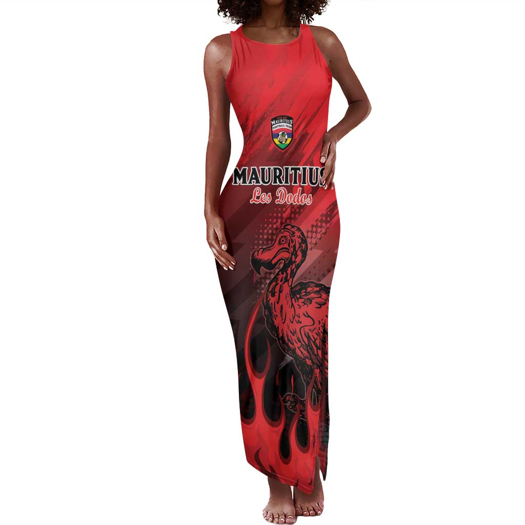 Personalised Mauritius Football Tank Maxi Dress Go Les Dodos Go