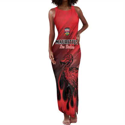 Personalised Mauritius Football Tank Maxi Dress Go Les Dodos Go