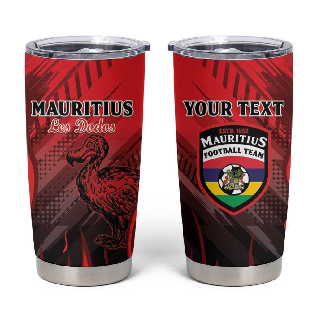 Personalised Mauritius Football Tumbler Cup Go Les Dodos Go