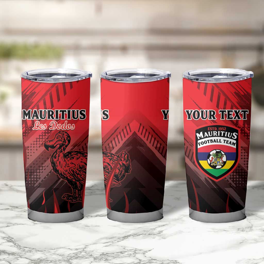 Personalised Mauritius Football Tumbler Cup Go Les Dodos Go
