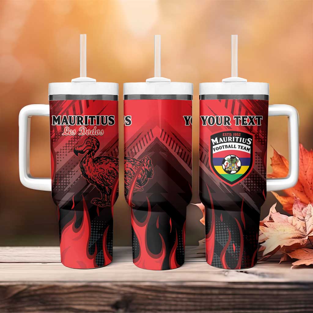 Personalised Mauritius Football Tumbler With Handle Go Les Dodos Go