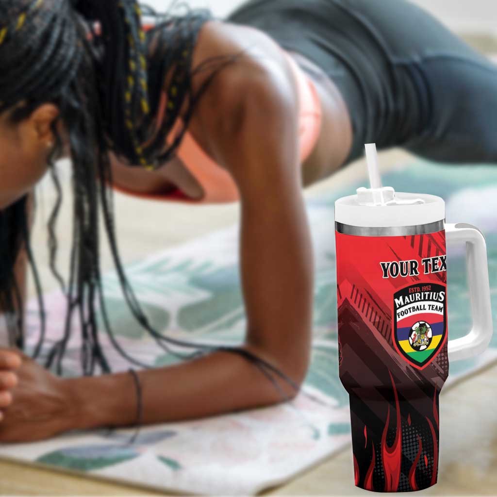Personalised Mauritius Football Tumbler With Handle Go Les Dodos Go