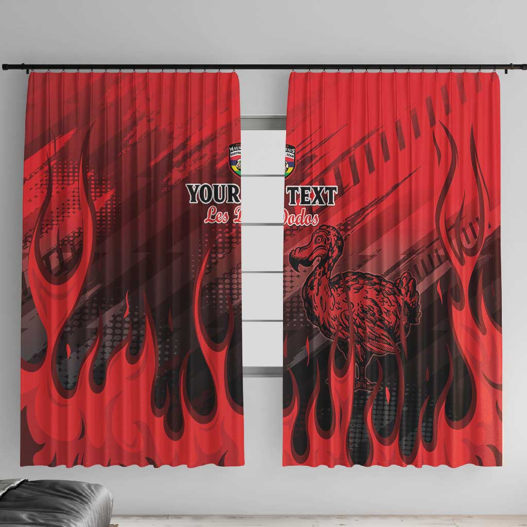 Personalised Mauritius Football Window Curtain Go Les Dodos Go