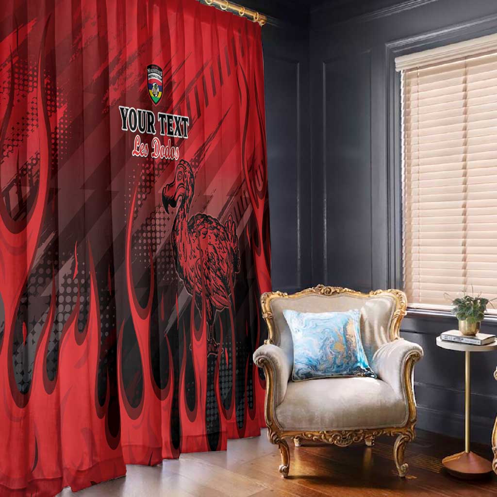 Personalised Mauritius Football Window Curtain Go Les Dodos Go