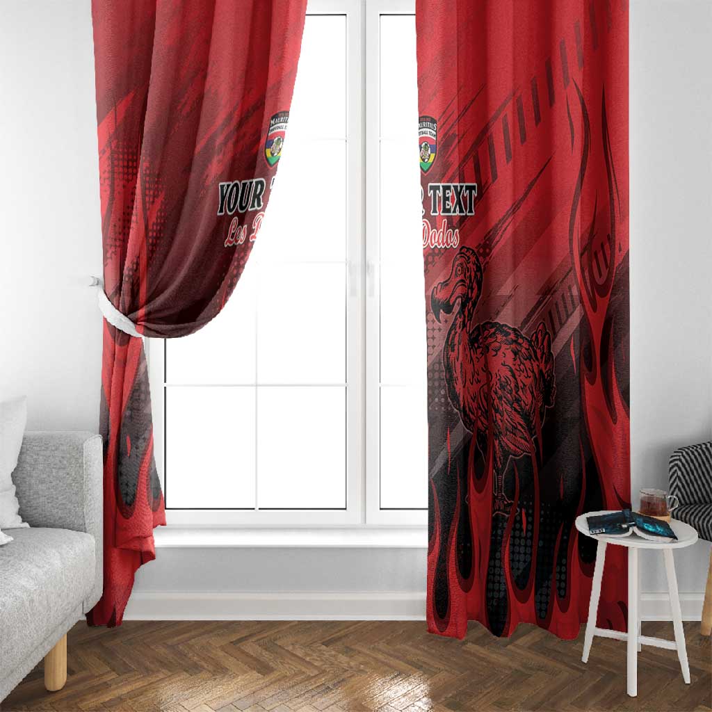 Personalised Mauritius Football Window Curtain Go Les Dodos Go