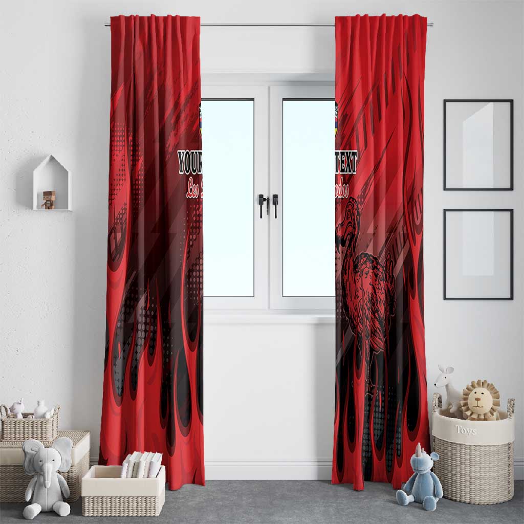 Personalised Mauritius Football Window Curtain Go Les Dodos Go