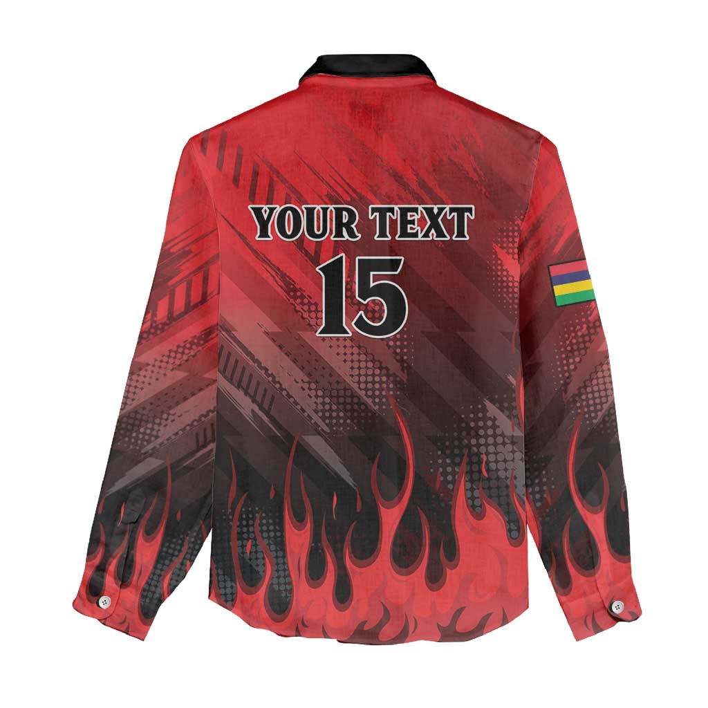 Personalised Mauritius Football Women Casual Shirt Go Les Dodos Go