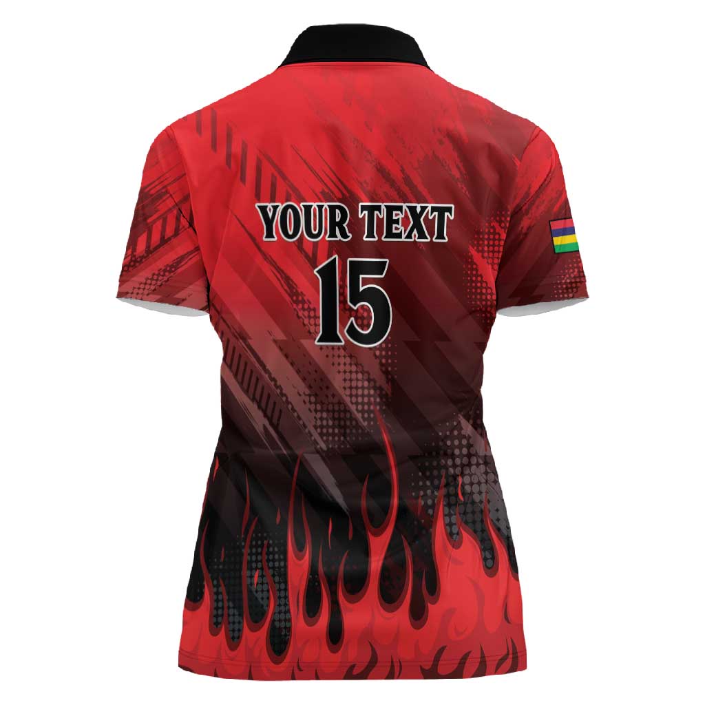 Personalised Mauritius Football Women Polo Shirt Go Les Dodos Go