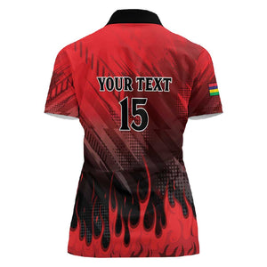 Personalised Mauritius Football Women Polo Shirt Go Les Dodos Go