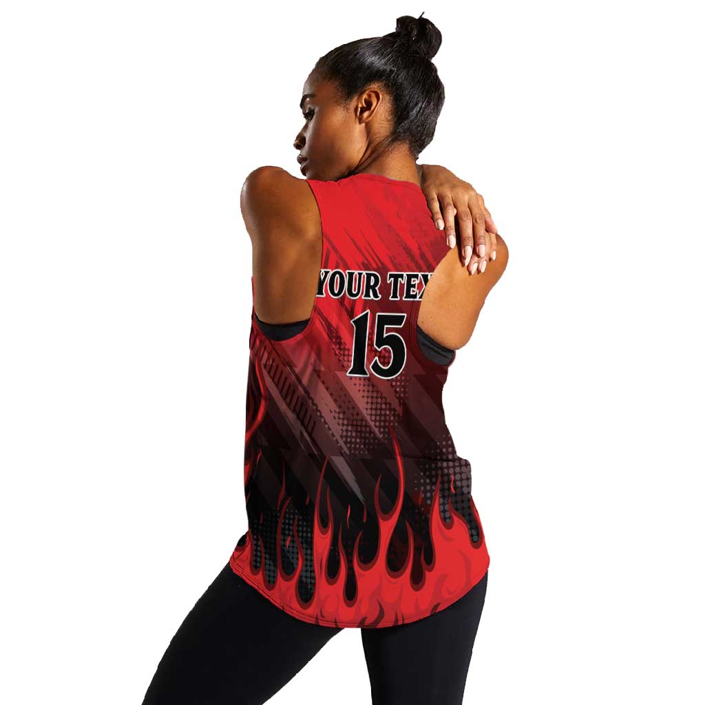 Personalised Mauritius Football Women Racerback Tank Go Les Dodos Go