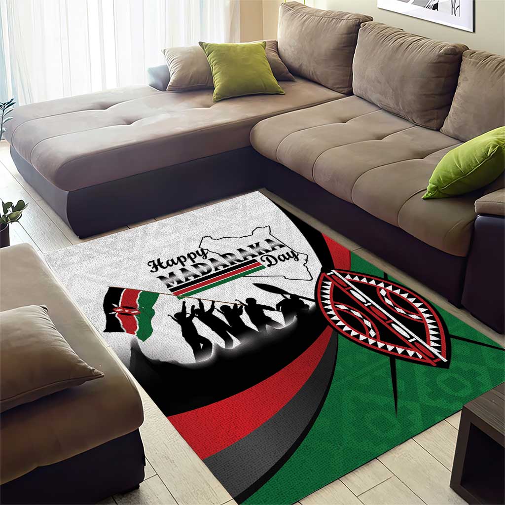 Kenya Area Rug Madaraka Day - Maasai Shield
