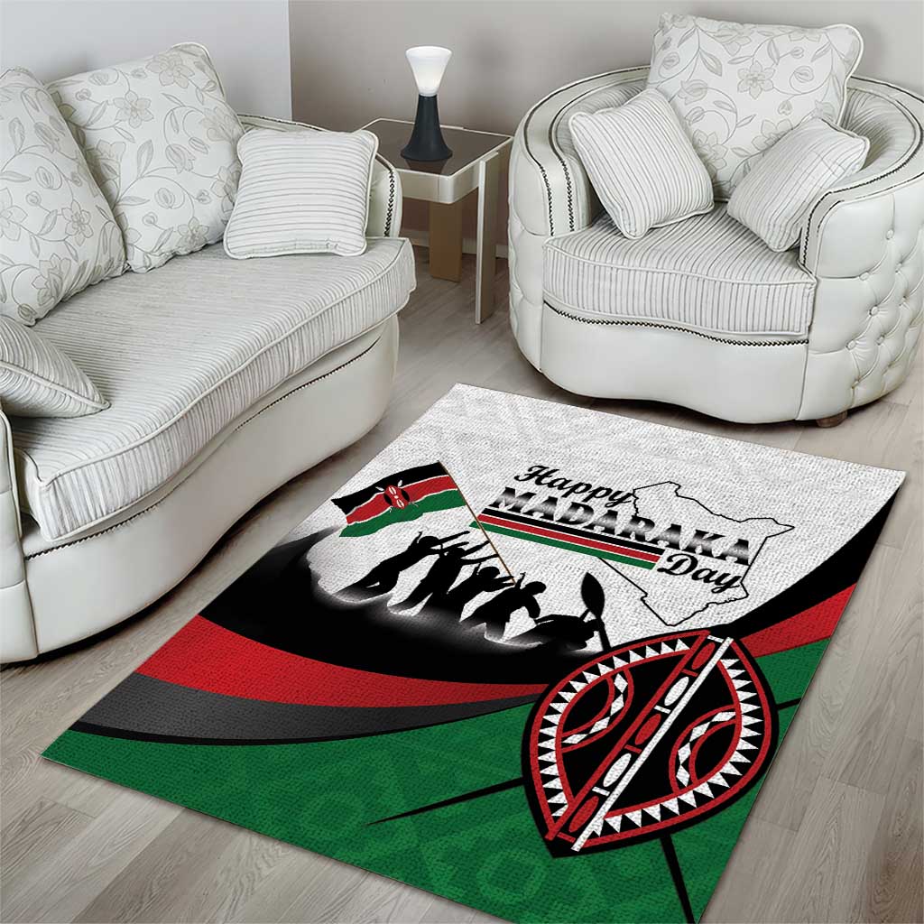 Kenya Area Rug Madaraka Day - Maasai Shield