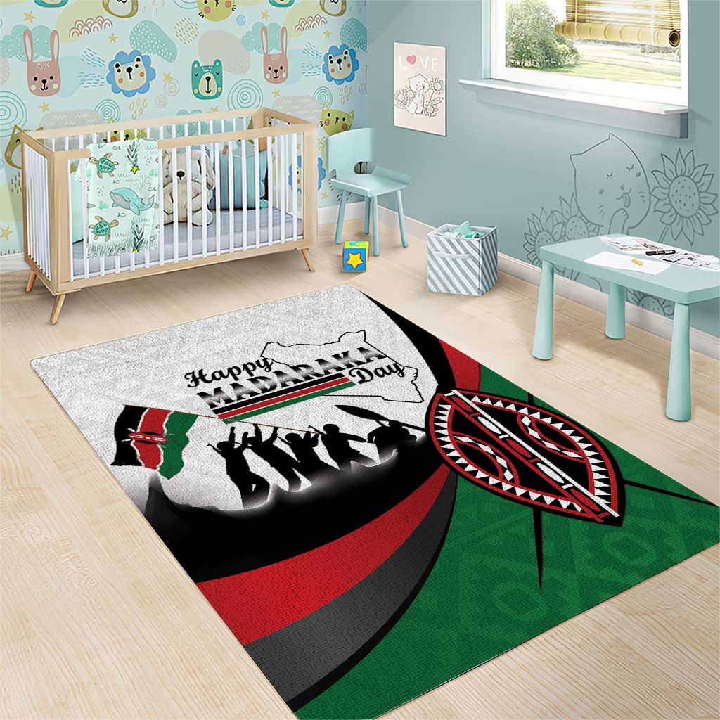 Kenya Area Rug Madaraka Day - Maasai Shield