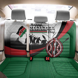 Kenya Back Car Seat Cover Madaraka Day - Maasai Shield