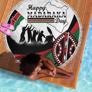 Kenya Beach Blanket Madaraka Day - Maasai Shield
