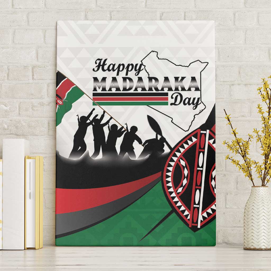 Kenya Canvas Wall Art Madaraka Day - Maasai Shield