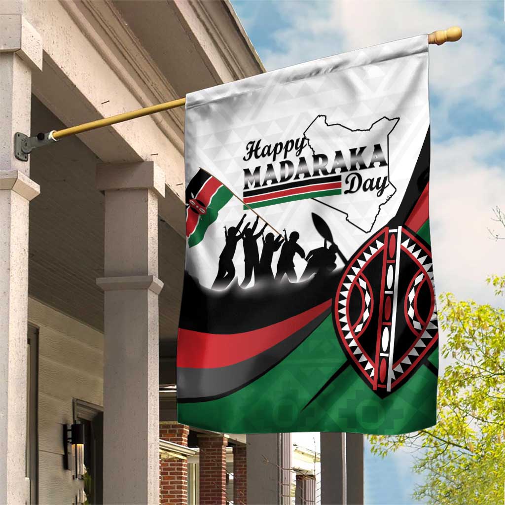 Kenya Garden Flag Madaraka Day - Maasai Shield