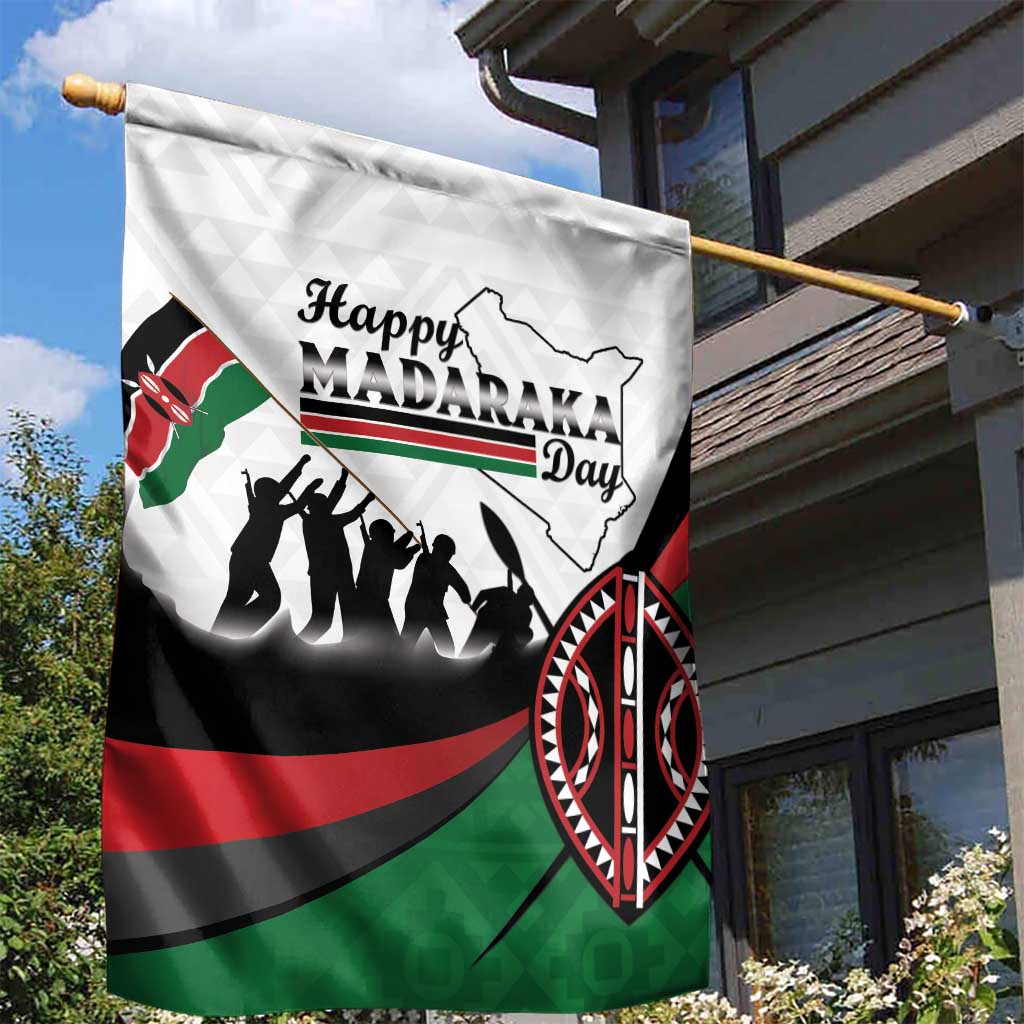 Kenya Garden Flag Madaraka Day - Maasai Shield