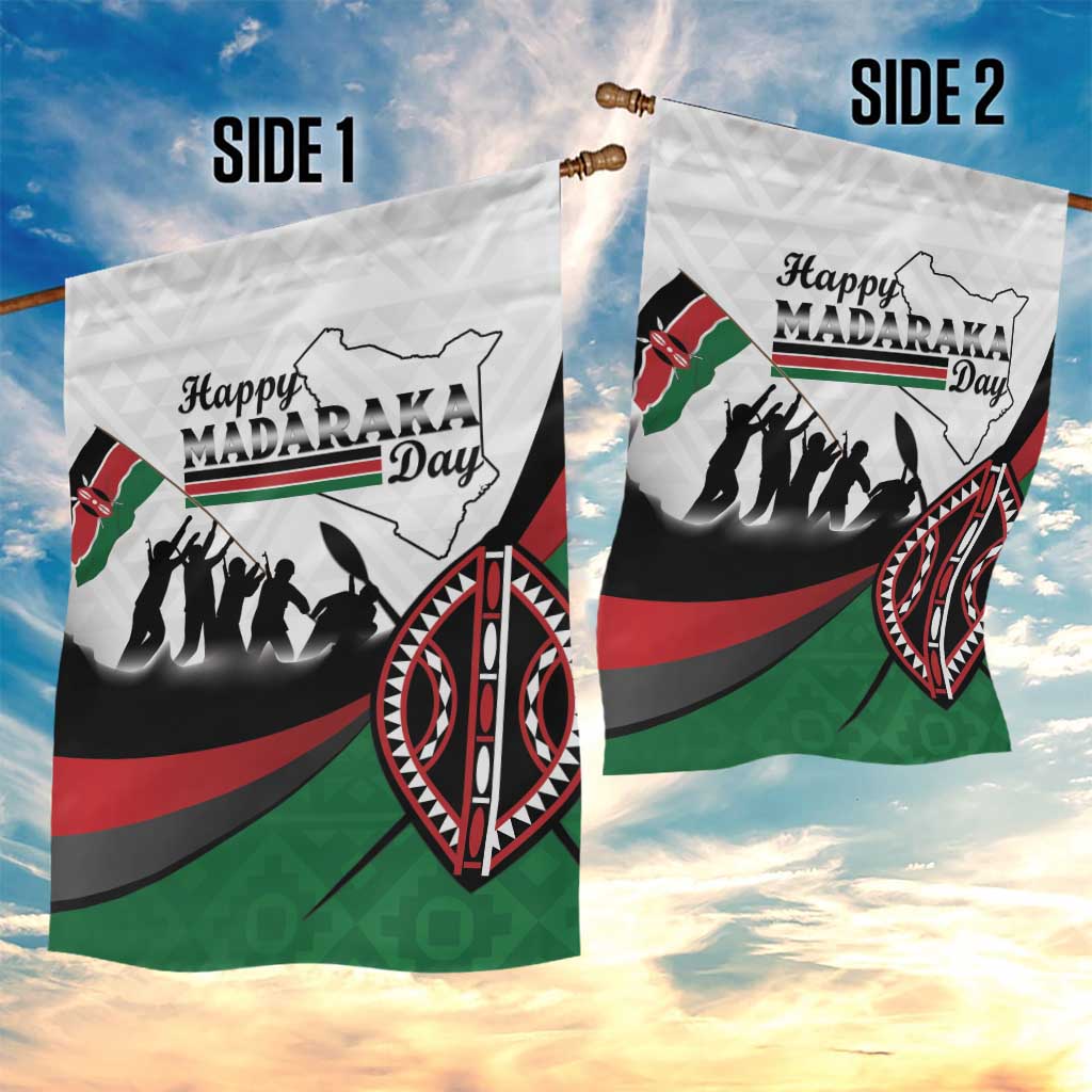 Kenya Garden Flag Madaraka Day - Maasai Shield