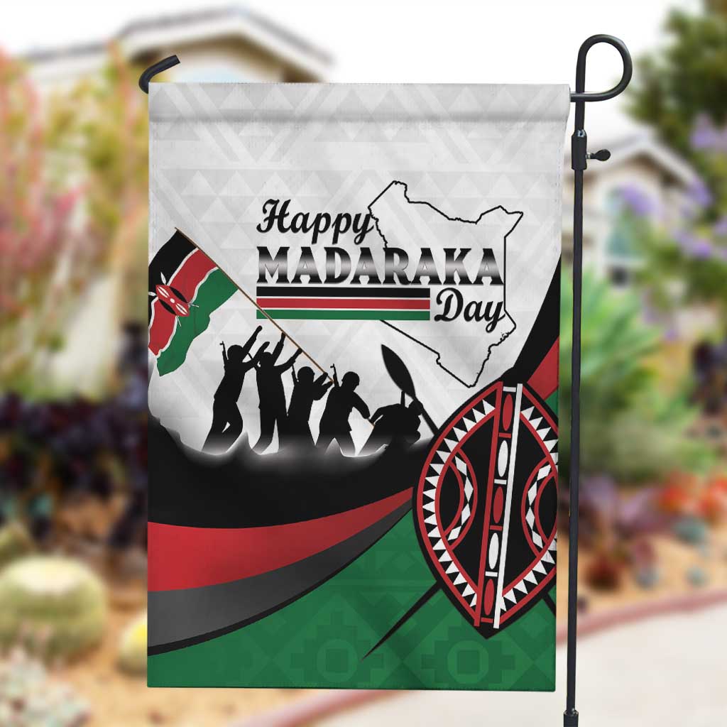 Kenya Garden Flag Madaraka Day - Maasai Shield