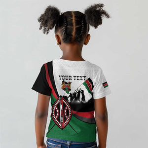 Personalised Kenya Kid T shirt Madaraka Day - Maasai Shield