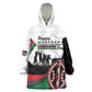 Personalised Kenya Kid Wearable Blanket Hoodie Madaraka Day - Maasai Shield