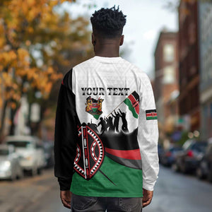 Personalised Kenya Long Sleeve Shirt Madaraka Day - Maasai Shield