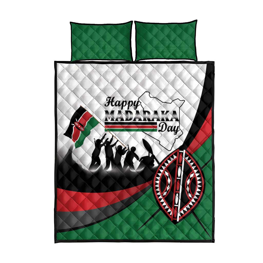 Kenya Quilt Bed Set Madaraka Day - Maasai Shield