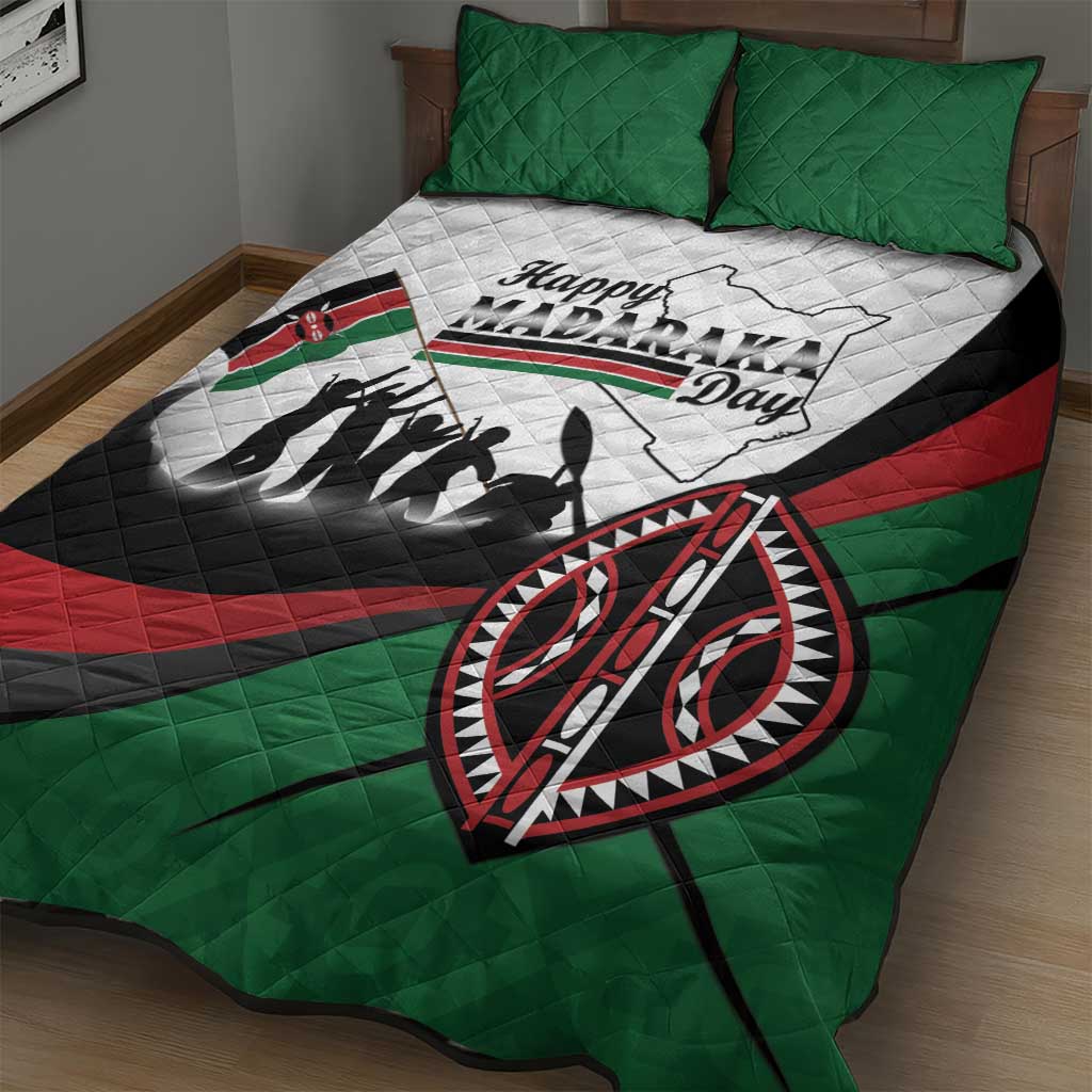 Kenya Quilt Bed Set Madaraka Day - Maasai Shield