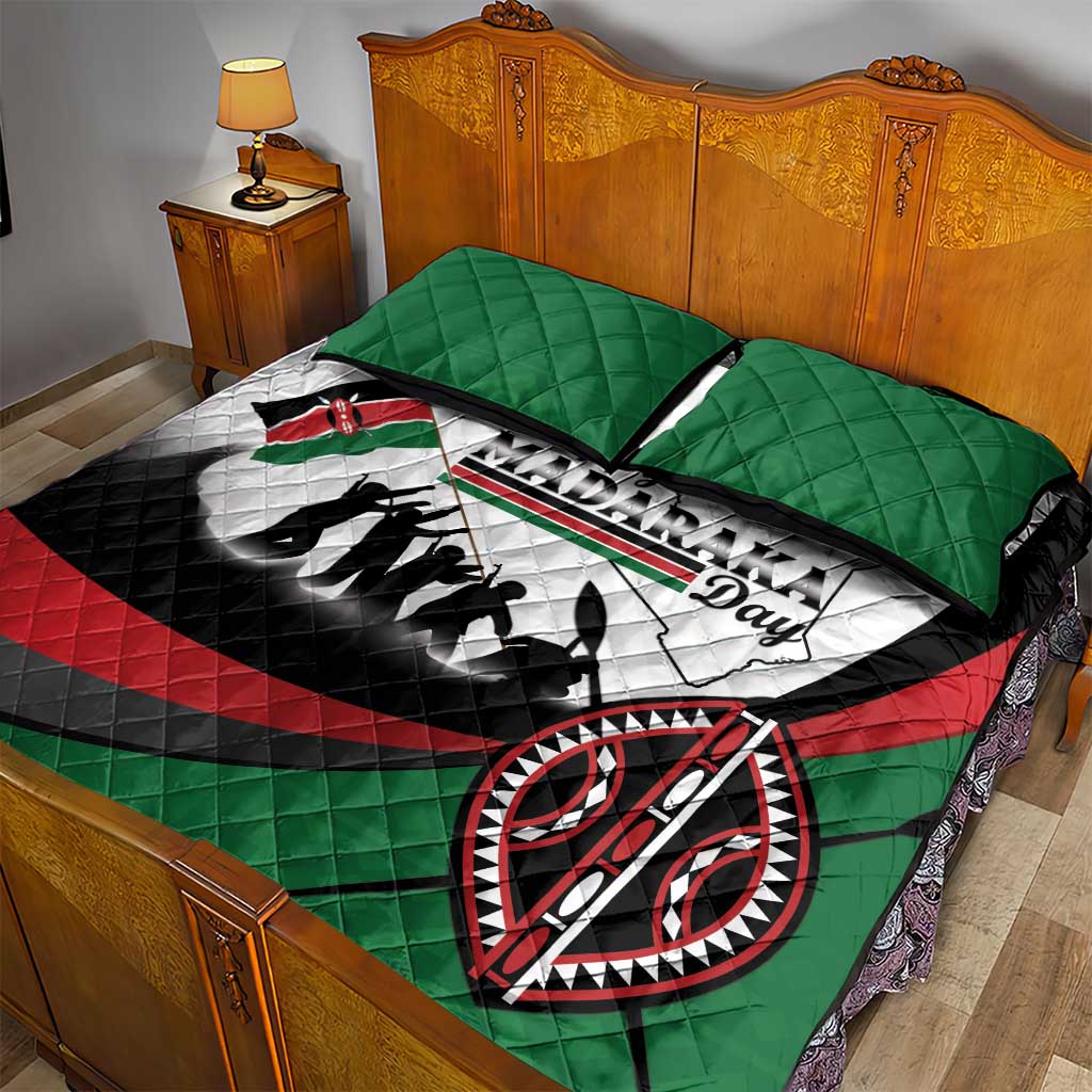 Kenya Quilt Bed Set Madaraka Day - Maasai Shield